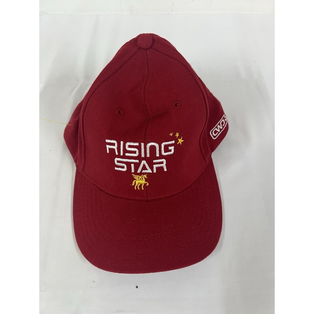 CWD Rising Star Baseball Cap Hat Burgundy Red Cotton Adjustable Pegasus Stars